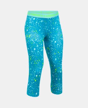 Girls' UA HeatGear® Armour Printed Capris $34.99