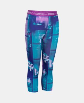 Girls’ UA HeatGear® Armour Printed Capri LIMITED TIME: FREE SHIPPING 2 Colors $39.99