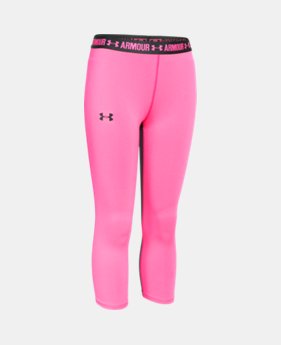Girls’ UA HeatGear® Armour Solid Capri 5 Colors $26.99