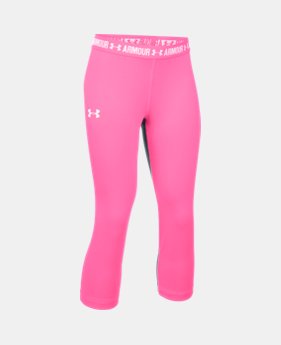 Best Seller Girls’ UA HeatGear® Armour Solid Capri 1 Color $29.99