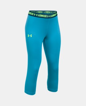 Girls' UA HeatGear® Armour Solid Capris 1 Color $29.99