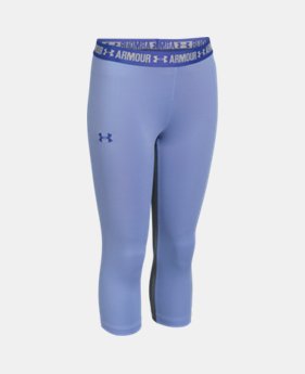 Girls’ UA HeatGear® Armour Solid Capri $20.24