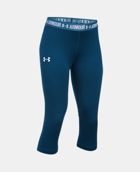 Girls' UA HeatGear® Armour Solid Capris 1 Color $17.24