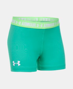 Girls' UA HeatGear® Armour 3" Shorty 2 Colors $10.49 to $11.24