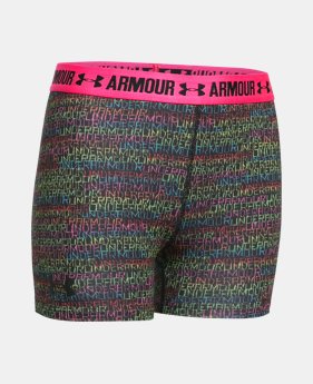 Girls’ UA HeatGear® Armour Printed 3” Shorty 1 Color $20.99