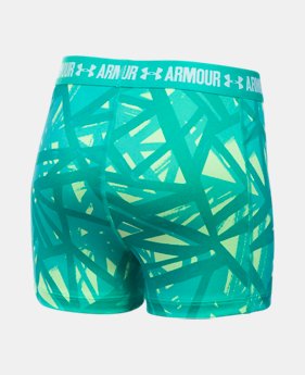 Girls' UA HeatGear® Armour Printed 3" Shorty $10.49 to $14.24