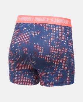 Girls' UA HeatGear® Armour Printed 3" Shorty 3 Colors $10.49 to $14.24