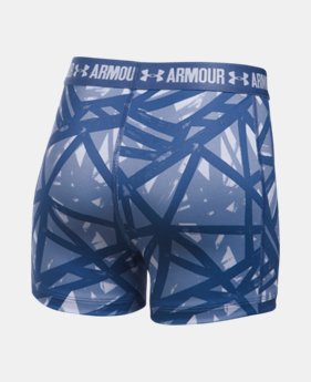 Girls' UA HeatGear® Armour Printed 3" Shorty $10.49 to $14.24