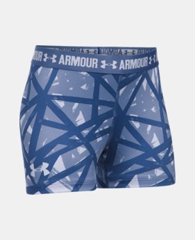 Girls' UA HeatGear® Armour Printed 3" Shorty 1 Color Available $12.5 to $14.99