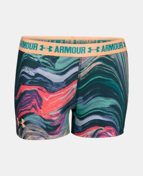 Girls’ UA HeatGear® Armour Prin