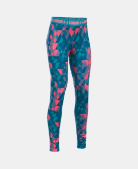 Girls' UA HeatGear® Armour Printed Leggings 1 Color $39.99