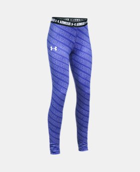 Girls' UA HeatGear® Armour Printed Leggings 1 Color $39.99