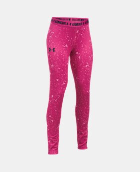 Girls' UA HeatGear® Armour Printed Leggings 1 Color $44.99