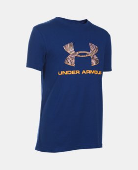 Boys' UA Camo Fill Logo T-Shirt 2 Colors $19.99