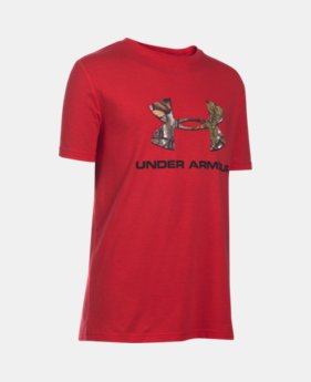 Boys' UA Camo Fill Logo T-Shirt 2 Colors $19.99