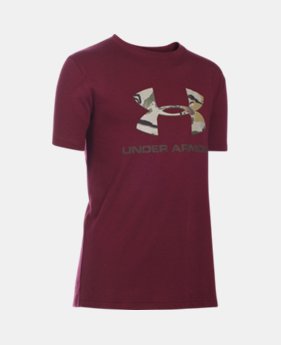Boys' UA Camo Fill Logo T-Shirt 6 Colors $25.99