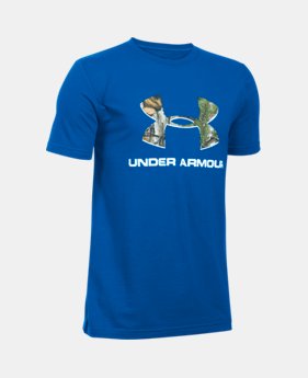 Boys' UA Camo Fill Logo T-Shirt $19.99