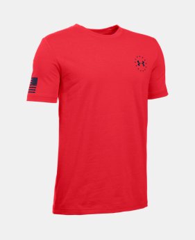 Boys’ UA Freedom Flag T-Shirt 1 Color $19.99