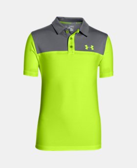 Boys’ UA Match Play Blocked Polo LIMITED TIME: FREE SHIPPING $39.99