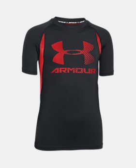 Boys’ UA HeatGear® Armour Up Digi Fitted Short Sleeve Shirt EXTRA 25% OFF ALREADY INCLUDED 1 Color $11.24 to $17.49