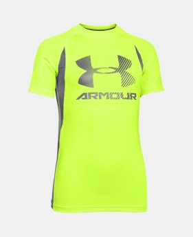 Boys’ UA HeatGear® Armour Up Digi Fitted Short Sleeve Shirt EXTRA 25% OFF ALREADY INCLUDED 1 Color $11.24 to $17.49
