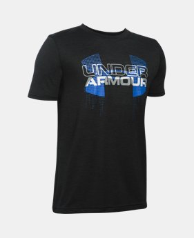 Best Seller Boys' UA Techâ„¢ Big Logo Hybrid T-Shirt 4 Colors $19.99