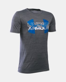 Boys’ UA Tech™ Big Logo Hybrid T-Shirt LIMITED TIME: FREE SHIPPING $29.99