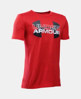 Best Seller Boys' UA Techâ„¢ Big Logo Hybrid T-Shirt 1 Color $18.99