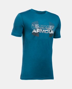 Boys' UA Tech™ Big Logo Hybrid T-Shirt LIMITED TIME: FREE U.S. SHIPPING 15 Colors $19.99