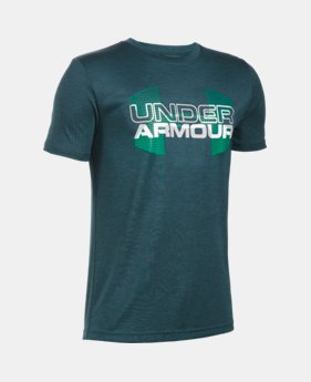 Best Seller Boys' UA Tech™ Big Logo Hybrid T-Shirt 1 Color $19.99