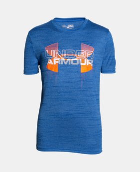 Best Seller Boys' UA Techâ„¢ Big Logo Hybrid T-Shirt 3 Colors $19.99