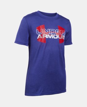 Boys’ UA Tech™ Big Logo Hybrid T-Shirt LIMITED TIME: FREE SHIPPING $29.99