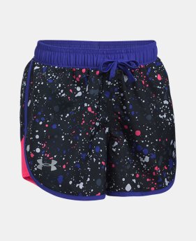 Girls' UA Fast Lane Printed Shorts 2 Colors $27.99