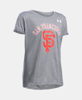 Girls’ San Francisco Giants UA Tech™ T-Shirt EXTRA 25% OFF ALREADY INCLUDED 1 Color $14.24