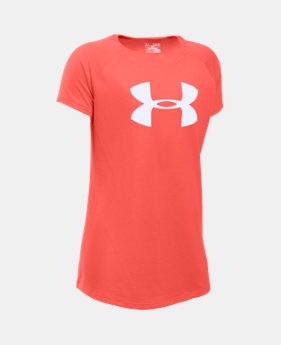 Girls' UA Big Logo T-Shirt 1 Color $10.49