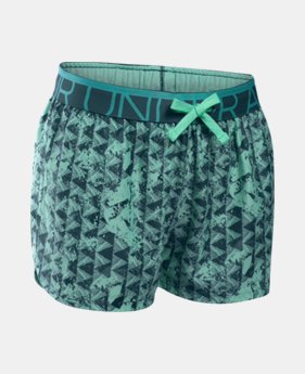 New Arrival Girls’ UA Printed Play Up Shorts 1 Color $25.99