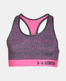 Girls’ UA HeatGear® Armour Printed Sports Bra LIMITED TIME: FREE SHIPPING 1 Color $29.99