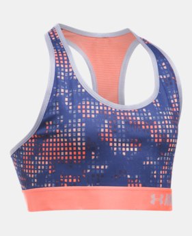 Girls' UA HeatGear® Armour Printed Sports Bra 1 Color $14.99 to $18.99