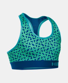 Best Seller Girls’ UA HeatGear® Armour Printed Sports Bra 1 Color $24.99