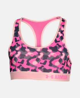 Girls’ UA HeatGear® Armour Printed Sports Bra $29.99