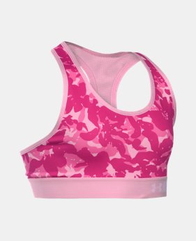 Girls’ UA HeatGear® Armour Printed Sports Bra 1 Color $29.99