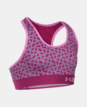 Girls’ UA HeatGear® Armour Printed Sports Bra 8 Colors $29.99