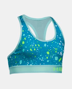 Girls' UA HeatGear® Armour Printed Sports Bra 1 Color $24.99
