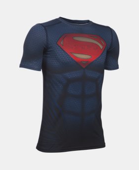 New Arrival Boys' Under Armour® Alter Ego Superman Fitted Shirt 1 Color $49.99