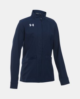 Girls' UA Pregame Woven Warm Up Jacket 1 Color $49.99