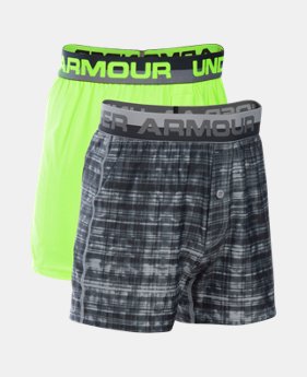 Boys' UA Original Series Boxer Shorts 2-Pack LIMITED TIME: FREE SHIPPING $29.99