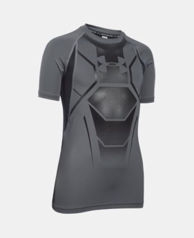 Boy's UA HeatGear® Armour Up Shield Fitted Short Sleeve Shirt 2 Colors $29.99