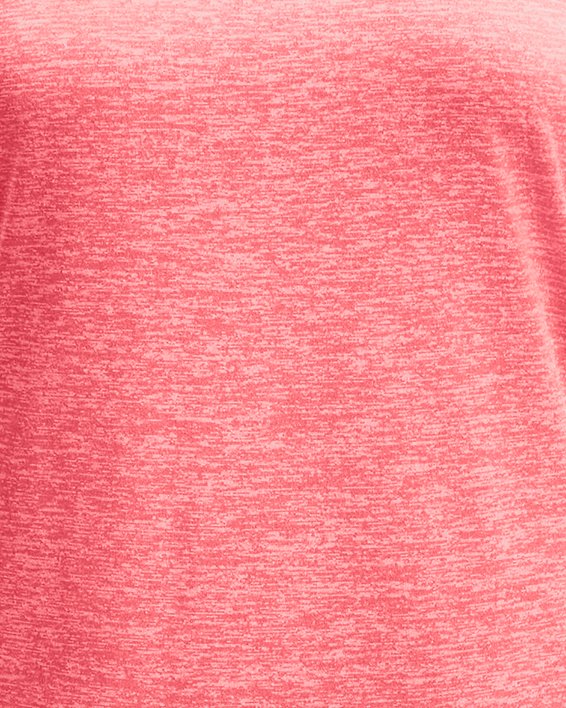 เสื้อยืด UA Tech™ Twist สำหรับผู้หญิง in Pink image number 4