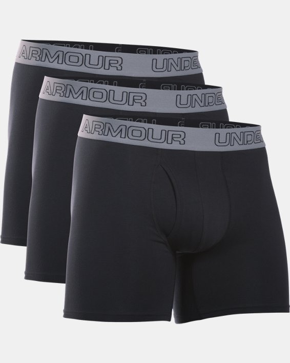 Under Armour Men's Charged Cotton® Stretch 6" Boxerjock® - 3-Pack. 8