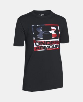 Boys’ UA Big Flag Logo T-Shirt 1 Color $19.99